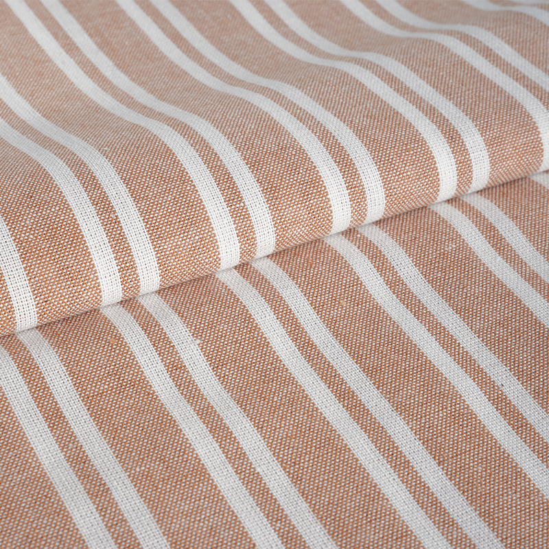 55%LINEN 45%RAYON YD STRIPE